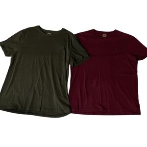 Polo Ralph Lauren T-Shirts Set of 2 Mens XL Red Green Classic Tee Bundle